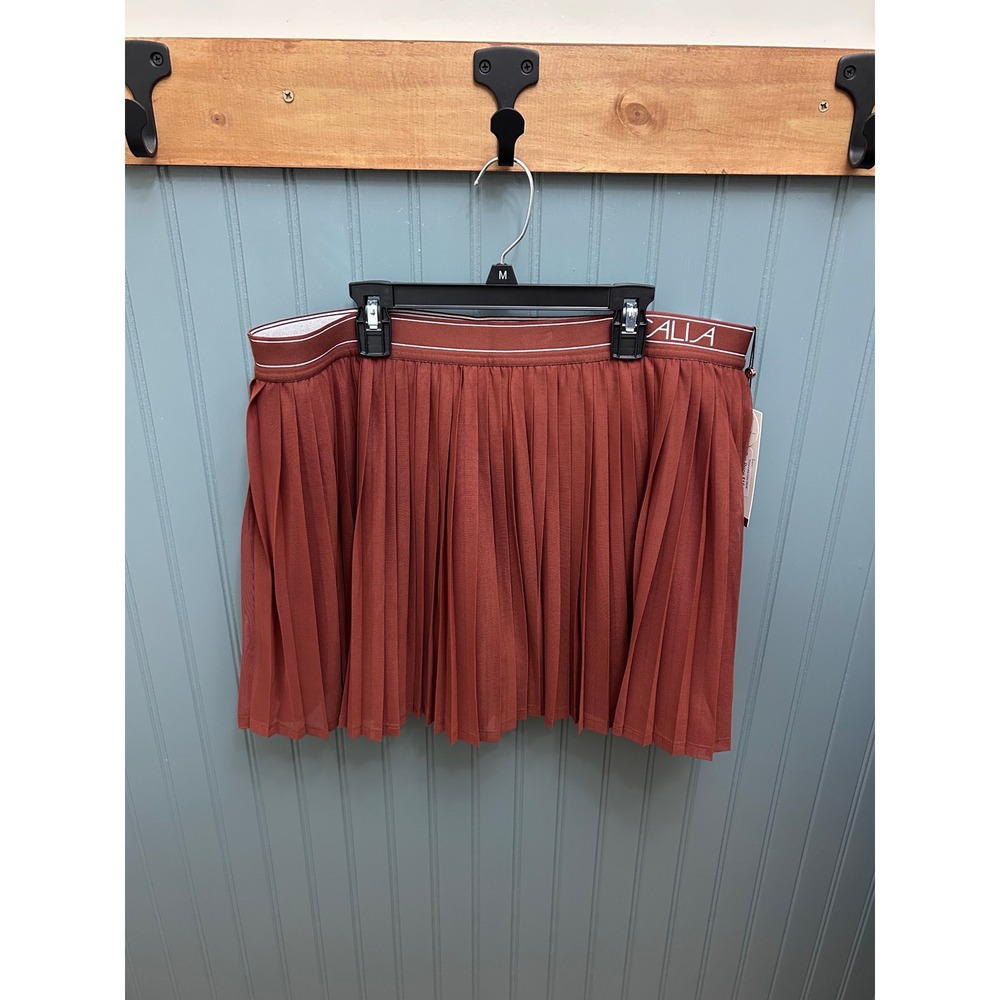 CALIA by Carrie Underwood Court Collection Pleated Skort Red Brown Size XL